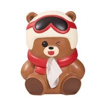 Capa de lenços Cute Bear Aviator Helmet Design Ceramic
