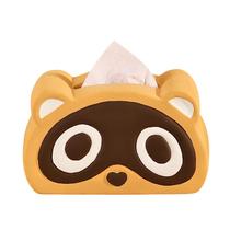 Capa de lenços de cerâmica Cute Raccoon Cartoon Animal Design