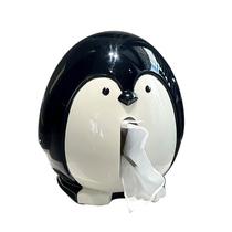 Capa de lenços de cerâmica Penguin Creative Animal Design Capa de lenços de cerâmica Penguin Creative Animal Design