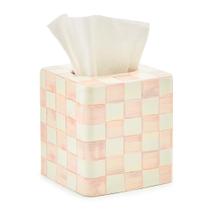 Capa de lenços MACKENZIE-CHILDS Boutique Square Pink Rosy Check