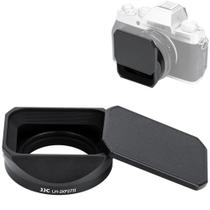 Capa de lente e tampa de lente JJC Square Metal para Fujifilm XF 27mm