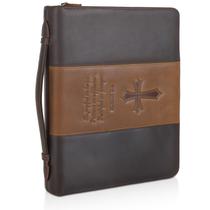 Capa de livro POLARE ORIGINAL Grande em Couro Integral Marrom Escuro