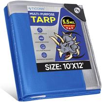 Capa de lona TICONN Heavy Duty à prova d'água resistente a UV 10'x12' Capa de lona TICONN Heavy Duty à prova d'água resistente a UV 10'x12'