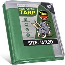 Capa de lona TICONN Heavy Duty Waterproof 16 Mil 3x3m