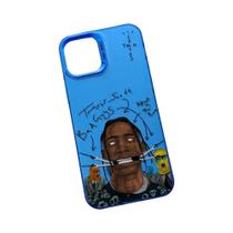 Capa de Luxo Banhada a Prata Travis Scott Cactus Jack para iPhone 14/15/13/12/11 Pro Max