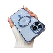 Capa De Luxo Magsafe Com Revestimento Para iPhone pro Max 17 16 15 14 13 12 11 Com Protetor De Lente