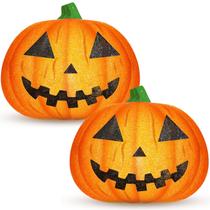 Capa de luz de varanda de Halloween Aurelema Pumpkin Ghost EVA 2 unidades Capa de luz de varanda de Halloween Aurelema Pumpkin Ghost EVA 2 unidades