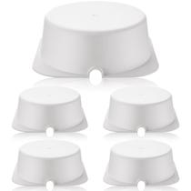 Capa de luz Tuanse 22x22x7,5 cm, bege resistente ao fogo, 5 unidades