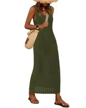 Capa de maiô BTFBM Crochet para mulheres, verão de 2025, verde militar