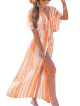 Capa de maiô CUPSHE Kimono, manga curta, vestido de praia L Capa de maiô CUPSHE Kimono, manga curta, vestido de praia L