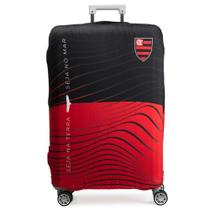 Capa de Mala Grande Flamengo Rubro Negro Oficial Preto e Vermelha