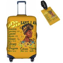 Capa de mala Hepmant Travel para mulher afro-americana tamanho L