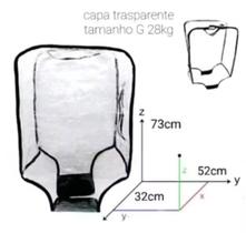 Capa de mala super resistente transparente tamanho G 28KL Capa de mala super resistente transparente tamanho G 28KL
