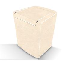 Capa de Maquina de Lavar Abertura Superior C/ Ziper Bege G Capa de Maquina de Lavar Abertura Superior C/ Ziper Bege G