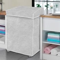 Capa De Máquina De Lavar Cinza Perolizada - P Capa De Máquina De Lavar Cinza Perolizada - P