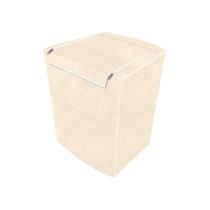 Capa De Máquina De Lavar G Bege Com Zíper Forrada Capa De Máquina De Lavar G Bege Com Zíper Forrada