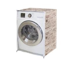 Capa de máquina de lavar - Lavanderia Com Abertura Frontal - Vida Pratika