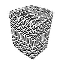 Capa De Máquina De Lavar M Zig Zag Com Zíper Forrada
