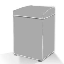 Capa de Maquina de Lavar PVC Cinza C/Tampa P Capa de Maquina de Lavar PVC Cinza C/Tampa P