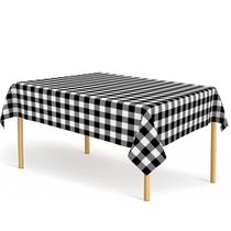 Capa de Mesa CINSOEN Kit com 12 Peças Xadrez Preto e Branco 137x274 cm