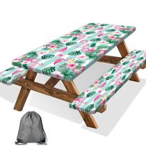 Capa de mesa de piquenique Dongbei impermeável com capas de banco 183x76cm Capa de mesa de piquenique Dongbei impermeável com capas de banco 183x76cm