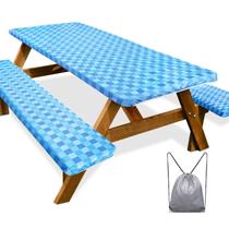 Capa de mesa de piquenique Play Tailor Camping impermeável 180x75cm Capa de mesa de piquenique Play Tailor Camping impermeável 180x75cm