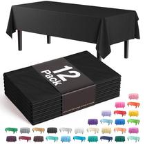 Capa de mesa Exquisite Premium Black 137 cm x 274 cm (pacote com 12) Capa de mesa Exquisite Premium Black 137 cm x 274 cm (pacote com 12)