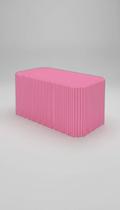 Capa de Mesa Festa Tecido V Ripado Rosa 0,70x1,40 Capa de Mesa Festa Tecido V Ripado Rosa 0,70x1,40