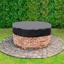 Capa de mesa Fire Pit em tecido Oxford impermeável Lasuroa Capa de mesa Fire Pit em tecido Oxford impermeável Lasuroa