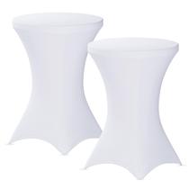 Capa de mesa Fixwal Cocktail 32x43cm, elastano branco, pacote com 2 unidades