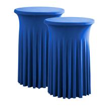 Capa de mesa iEventstar Highboy Cocktail Round 32" 2 peças azul