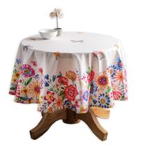 Capa de mesa Maison d' Hermine 100% algodão 175 cm de diâmetro Capa de mesa Maison d' Hermine 100% algodão 175 cm de diâmetro