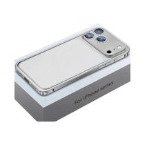 Capa De Metal Em Liga De Alumínio Para iPhone 17 pro Max 16 15 14 13 Com Proteção De Lente De Vidro