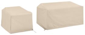 Capa de mobiliário Crosley Waterproof Ban Set de 2 peças Capa de mobiliário Crosley Waterproof Ban Set de 2 peças