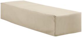 Capa de mobiliário Crosley Waterproof Outdoor Chaise Lounge Tan