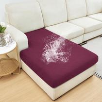Capa de mobiliário NAISI Waterproof Velvet Couch Slipcover Burgundy