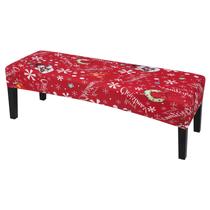 Capa de mobiliário SearchI Christmas Stretch Bench Cover 42-54 polegadas