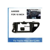 Capa De Moldura Para Painel Toyota Hilux 2017+ Preto Kit Com 10