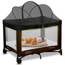 Capa de mosquiteiro jiangcha Pack n Play, 99x69cm, zíper bidirecional