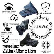Capa de Moto Impermeável Térmica Protege do Sol, Chuva, Poeira e AntiRiscos ~ 100 PVC