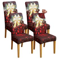 Capa de móveis: capas de cadeira de Natal FORCHEER, pacote com 4