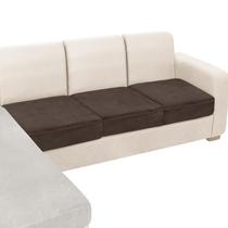 Capa de móveis NAISI Velvet, 3 peças, capas de almofada de sofá, marrons Capa de móveis NAISI Velvet, 3 peças, capas de almofada de sofá, marrons