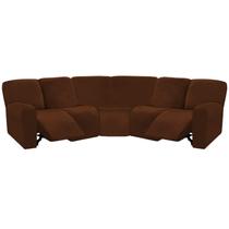 Capa de móveis ULTICOR Capa de sofá reclinável de veludo em forma de L