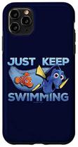 Capa de natação para iPhone 11 Pro Max Disney Pixar Finding Dory Nemo & Dory Just Keep