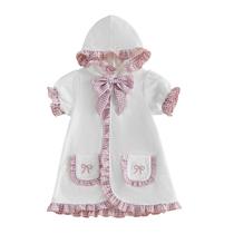 Capa de natação woshilaocai Toddler Baby Terry Cloth com capuz