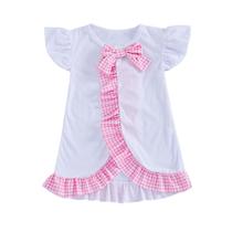 Capa de natação XRTBMN Girls Terry Fly Sleeve, xadrez 4-5T, rosa Capa de natação XRTBMN Girls Terry Fly Sleeve, xadrez 4-5T, rosa