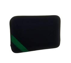 Capa De Notebook 15,6 Polegadas Preta Tira Verde Lisa Capa De Notebook 15,6 Polegadas Preta Tira Verde Lisa