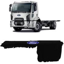 Capa De Painel Chinil Com Logo Para Ford Cargo Panda Preto