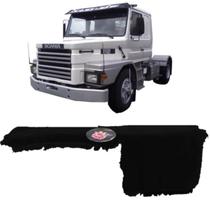 Capa De Painel Chinil Com Logo Para Scania 112 Preto