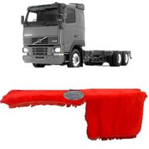 Capa De Painel Chinil Com Logo Para Volvo Fh 2016 Vermelho